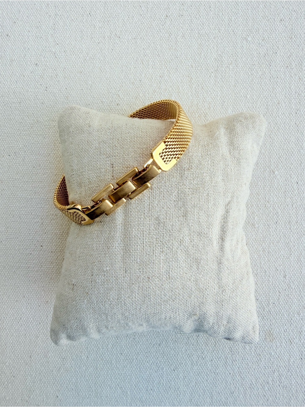 *Mesh Bracelet Band* KEEP COLLECTIVE Retired Gold